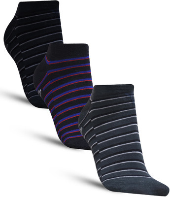 Dollar Men Striped Low Cut(Pack of 3)