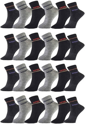 AKsells Men Color Block Ankle Length(Pack of 12)