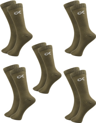 XJARVIS Men Solid Calf Length(Pack of 5)