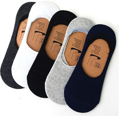 RamNRetail Men & Women Self Design Peds/Footie/No-Show(Pack of 5)