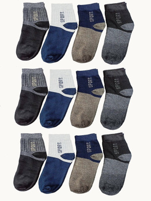AKsells Men Color Block Ankle Length(Pack of 12)
