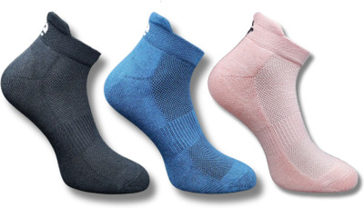 ecosync Unisex Solid Ankle Length(Pack of 3)