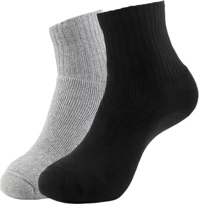 XOALT Men & Women Solid Ankle Length(Pack of 2)