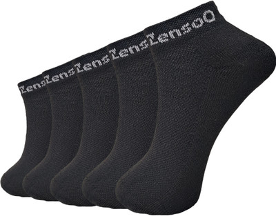 ZensoO Unisex Solid Ankle Length(Pack of 5)
