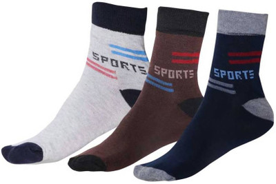 VAPINDIA Men Solid Mid-Calf/Crew