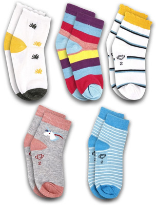 Dollar Baby Boys & Baby Girls Self Design Ankle Length(Pack of 5)