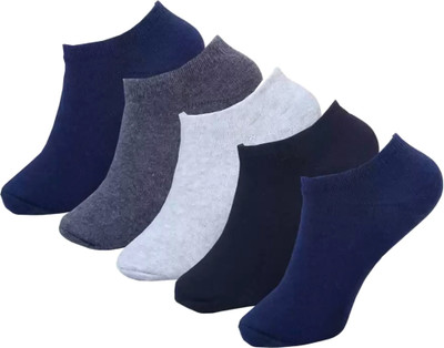 JEMOX Men Striped Low Cut(Pack of 5)
