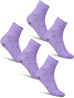 Dollar Women Polka Print Ankle Length(Pack of 5)