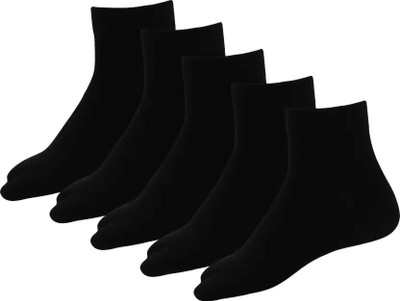 Bodiclap Women Solid Ankle Length, Peds/Footie/No-Show, Low Cut(Pack of 5)