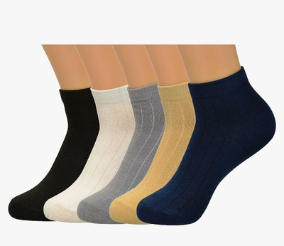 Viyasha Men & Women Solid Ankle Length(Pack of 5)
