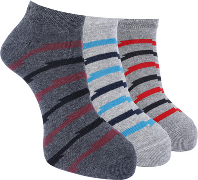 Force NXT Men Striped Ankle Length(Pack of 3)
