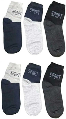 AKsells Men Color Block Ankle Length(Pack of 6)