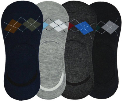 PALMLON Men Striped Low Cut(Pack of 4)