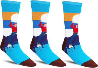 Dollar Men Printed Calf Length(Pack of 3)