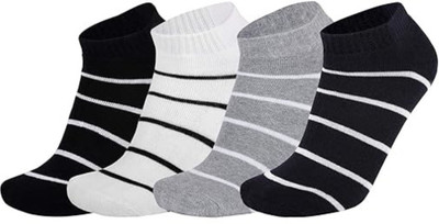 SoxyFeet Men Striped Ankle Length(Pack of 4)