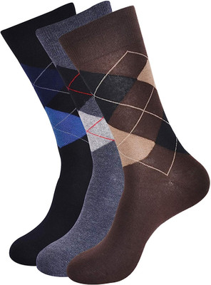 Suprix Unisex Printed, Graphic Print, Geometric Print Ankle Length, Mid-Calf/Crew(Pack of 3)
