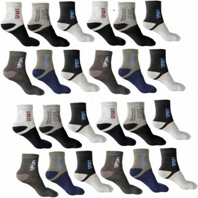 AKsells Men Color Block Ankle Length(Pack of 12)