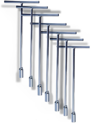 ARQEST STEEL HANDLE T SPANNER 8MM, 10MM. 11MM. 12MM. 13MM. 14MM. 15MM. A_a7 Socket Set(Pack of 7)