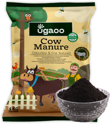 UGAOO Cow Dung Fertilizers for Plants & Home Gardening Manure(1 kg, Powder)