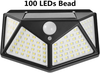 KVA KVA LED Bright Outdoor Solar Lights with Motion Sensor Solar Powered Wireless Solar Light Set(Wall Mounted Pack of 1)