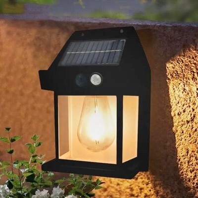 ZESTRUM Solar Interaction Wall Lamp with 800LM 120 deg Sensing Angle Solar Light Set(Wall Mounted Pack of 1)