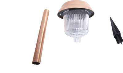 SOLAR UNIVERSE INDIA Solar Garden & Exterior Lamp for Outdoor Use - Copper Based Solar Light Set(Free Standing Pack of 1)