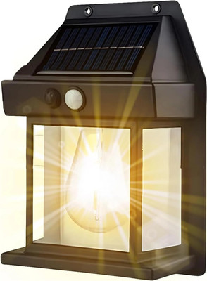 ALFONSIYAZ BK-888D Solar Tungsten Wall Lamp Light, Waterproof Human Body Motion Sensor Lamp Solar Light Set(Wall Mounted Pack of 1)