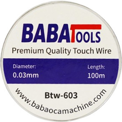 BABATOOLS Premium Quality Touch Wire BTW 603 0.03MM 100M 1 W Simple(Round Tip)