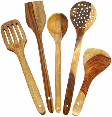 CRAFTSEXPORT 0125 Disposable Wooden Table Spoon Set(Pack of 5)