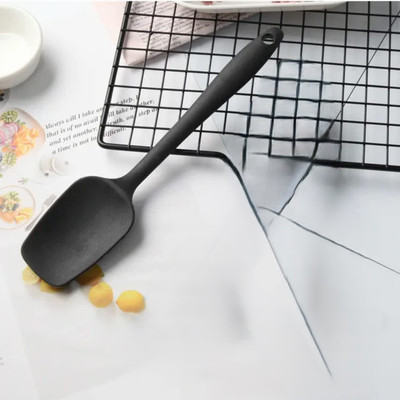 openZest Heat Resistant Flexible and soft head Silicone Small Serving Spoon Spatula Non-Stick Spatula(Pack of 1)