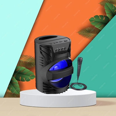 GUGGU DJ Box Speaker with FM Radio, Mic & USB Pen Drive 5W Bluetooth SpeakerXV285 5 W Bluetooth Party Speaker(Multicolor, 5.1 Channel)