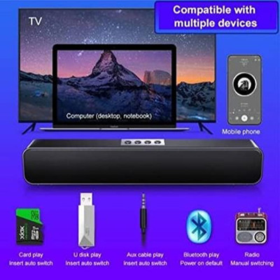 Clairbell ATD_457S_YST3502/E91 WIRELESS BLUETOOTH SOUNDBAR FOR TV,HOME,DESKTOP SPEAKER 48 W Bluetooth Soundbar(Black, 5.1 Channel)