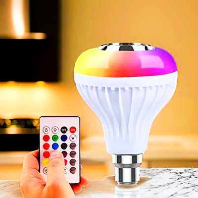 GUGGU Bluetooth Speaker Light Bulb for Music and Colorful Atmosphere Home Theater 59 12 W Bluetooth Speaker(Multicolor, 5.1 Channel)