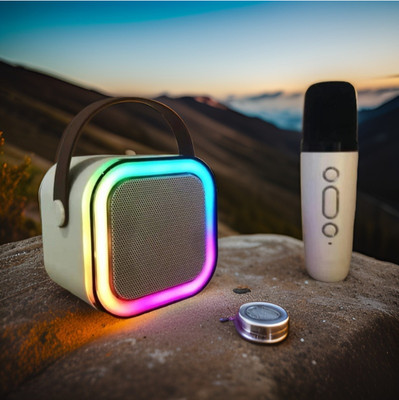 GUGGU G22_K12Wireless karaoke mic speaker with Bluetooth compatibility and RGB lights 10 W Bluetooth Laptop/Desktop Speaker(Multicolor, 4.1 Channel)