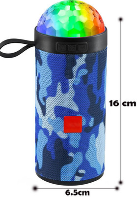 BASS BLING Bluetooth Disco Light Speaker with Mic & 15Hrs Playtime Surround Sound 5 W Bluetooth Speaker(Multicolor, 5.2 Channel)