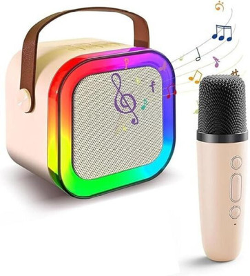 TECHEL K12 Speaker Bluetooth Wireless MIC Bluetooth OIU6 56 W Bluetooth Party Speaker(Multicolor, 2.1 Channel)