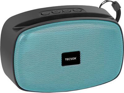 TecSox Stone 5 W Bluetooth Speaker Bluetooth V 5.3 with USB,SD card Slot,Aux,3D Bass 5 W Bluetooth Party Speaker(Teal, 5.2 Channel)