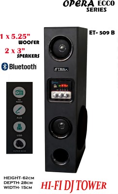 etmax OPERA 509 70 W Bluetooth Tower Speaker(BLACK, 2.1 Channel)