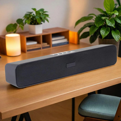 ENMORA with Alexa Assistant Smart Speaker(Black)
