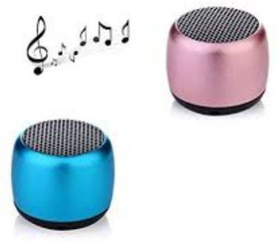 TECHEL Coin Speaker Mini Bluetooth Sound dxc20 56 W Bluetooth Party Speaker(pink , blue, 2.1 Channel)