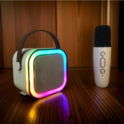 Clairbell G70_K12Wireless karaoke mic speaker with Bluetooth compatibility and RGB lights 10 W Bluetooth Laptop/Desktop Speaker(Multicolor, 4.1 Channel)