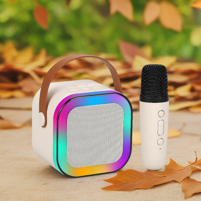 GUGGU M19_K12Wireless karaoke mic speaker with Bluetooth compatibility and RGB lights 10 W Bluetooth Laptop/Desktop Speaker(Multicolor, 4.1 Channel)