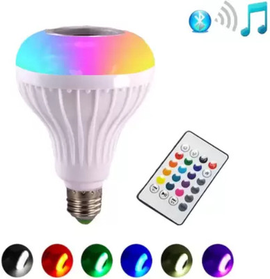 YAROH EEE_569E_WIRELESS BLUETOOTH LED MUSIC BULB RGB COLOR SPEAKER WITH REMOTE CONTROL 48 W Bluetooth Speaker(White, 4.1 Channel)
