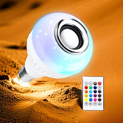 Clairbell Bluetooth Speaker Light Bulb for Music and Colorful Atmosphere Home Theater 26 12 W Bluetooth Speaker(Multicolor, 5.1 Channel)