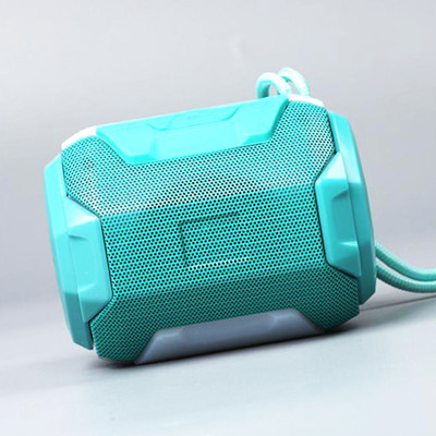 WRADER A005 Bass Speaker with LED Light Flashing TF Card Support/USB Port Portable 5 W Bluetooth Speaker(Light Green, Stereo Channel)