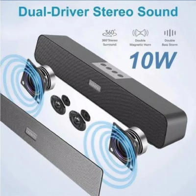 IMMUTABLE E-91 Portable Wireless Bluetooth Desktop PC Louder Speaker NHY8 56 W Bluetooth Home Audio Speaker(Black, 2.1 Channel)