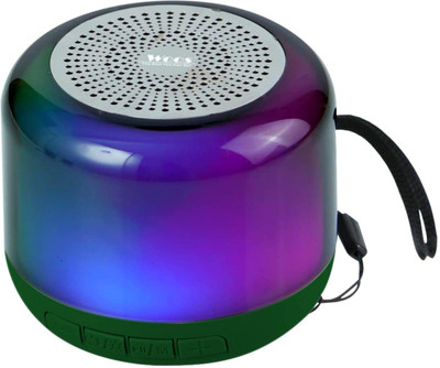 WOOS Colour Bluetooth Speaker 5WStereo TWS Pairing Hi-Fi Sound 5 W Bluetooth Home Audio Speaker(Green, Stereo Channel)