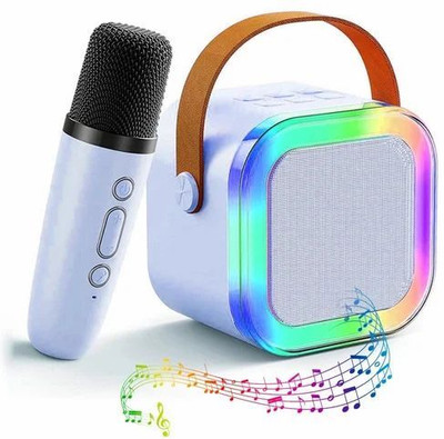 SIACART K12 Machine Mic with RGB 10 W Bluetooth Speaker(Multicolor, 5.0 Channel)