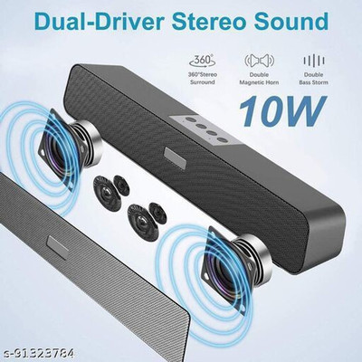 SUPREME5 with Alexa & Siri Assistant Smart Speaker(Black)