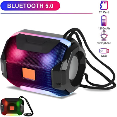 CIHLEX A0005 Bass Splashproof Wireless with USB | Mic | Aux | SD Card 5 W Bluetooth Speaker(Multicolor, Stereo Channel)
